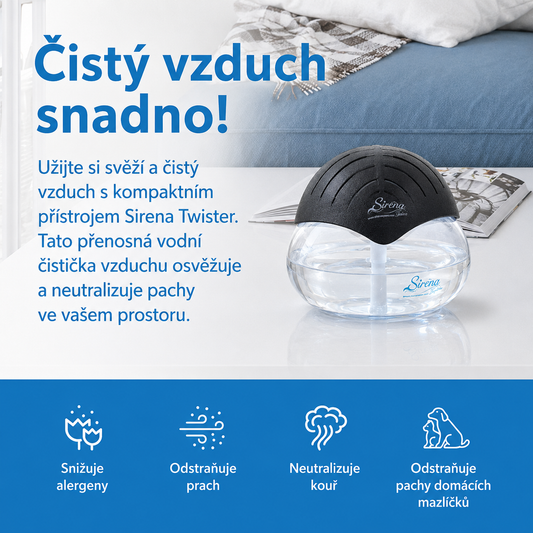 Monrei™ – Vodní čistička vzduchu s LED osvětlením