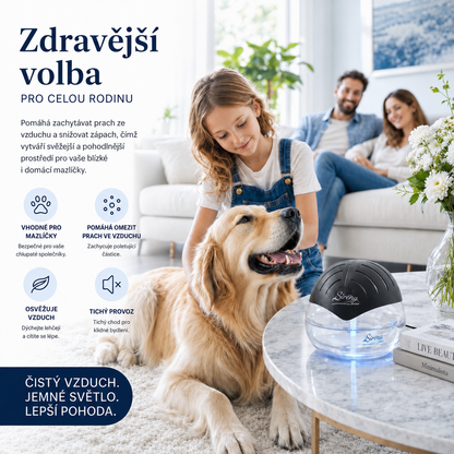Monrei™ – Vodní čistička vzduchu s LED osvětlením